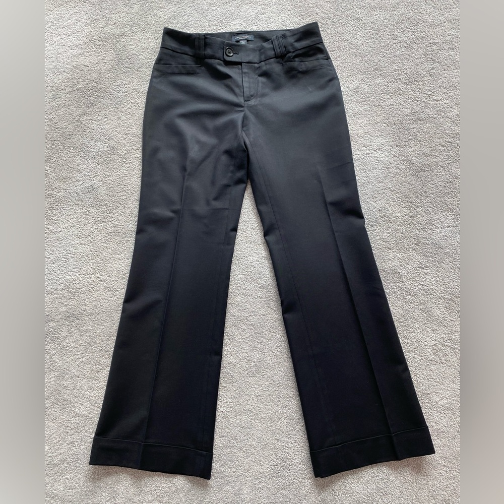 Banana Republic Black, Cuffed Pants, Jackson Fit, Size 8